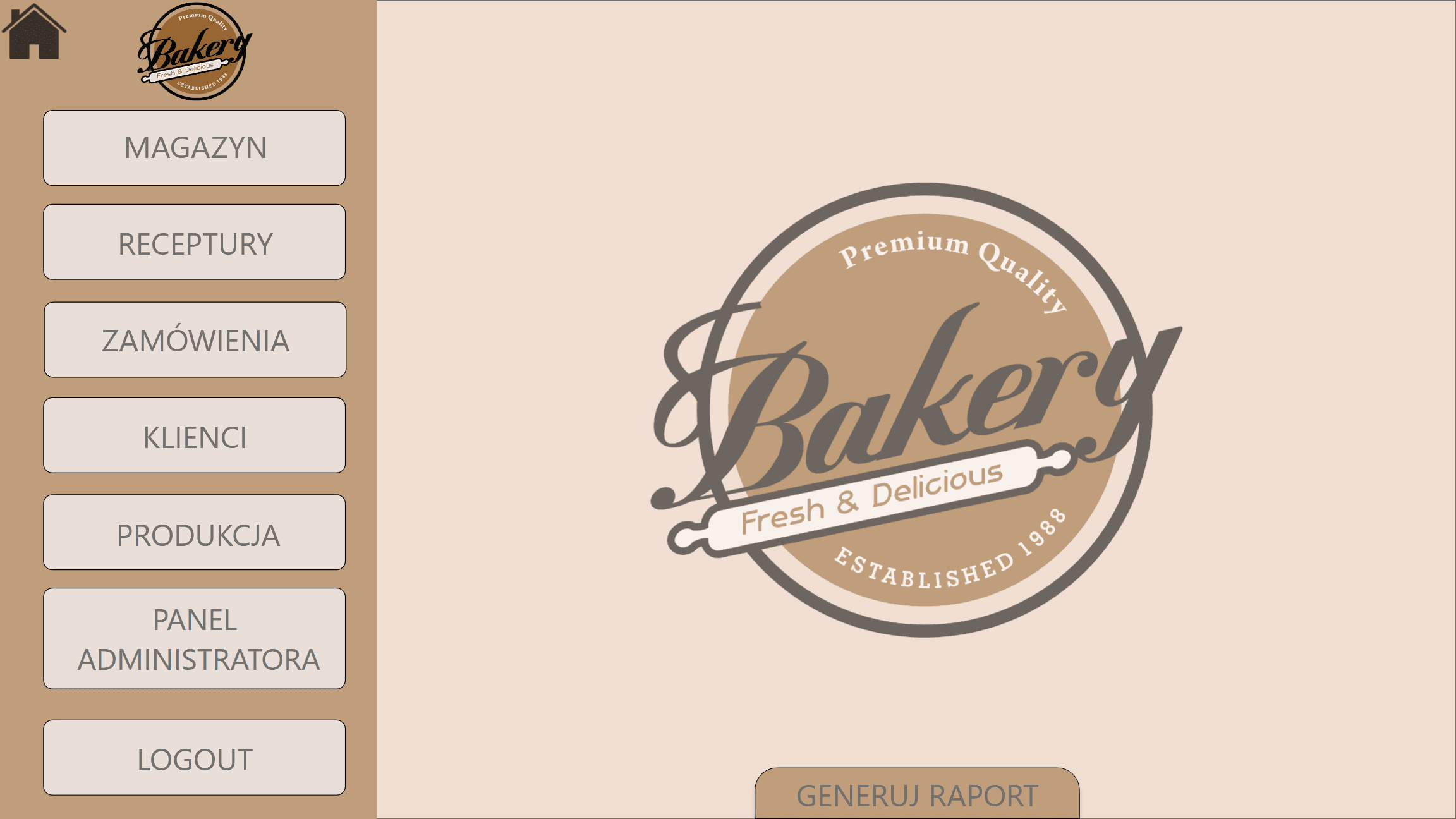 Aplikacja .NET C# Bakery System
